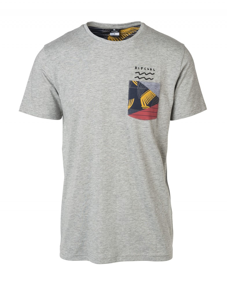 Футболка RIP CURL Modern Pocket Tee Cement Marle
