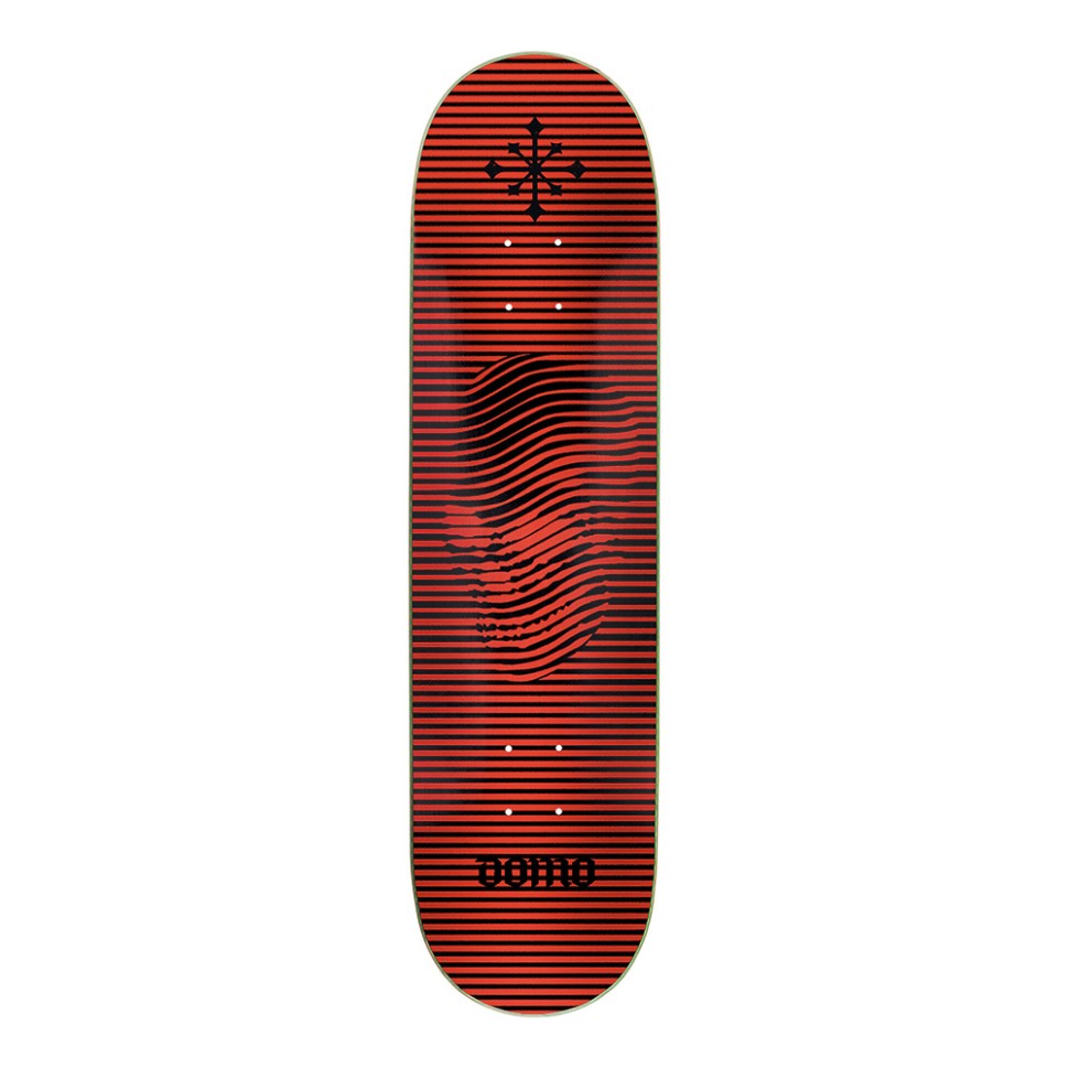 фото Дека для скейтборда disorder skateboards domo lines deck red\black 8.38 дюйм