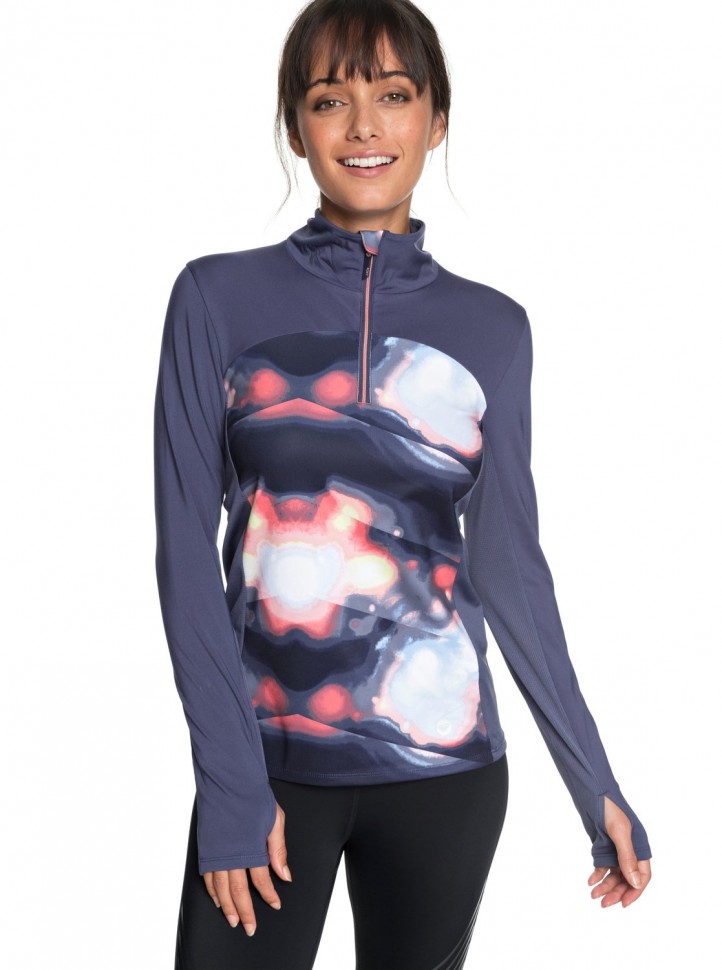 Джемпер ROXY Snow Piercer Ls J Coral Cloud Dusk Swirl фото 2