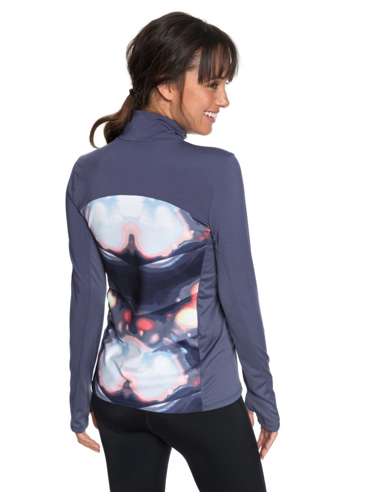 Джемпер ROXY Snow Piercer Ls J Coral Cloud Dusk Swirl фото 4