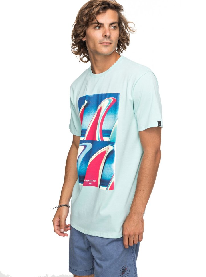 Футболка мужская QUIKSILVER Ssclafinfanatic M Eggshell Blue