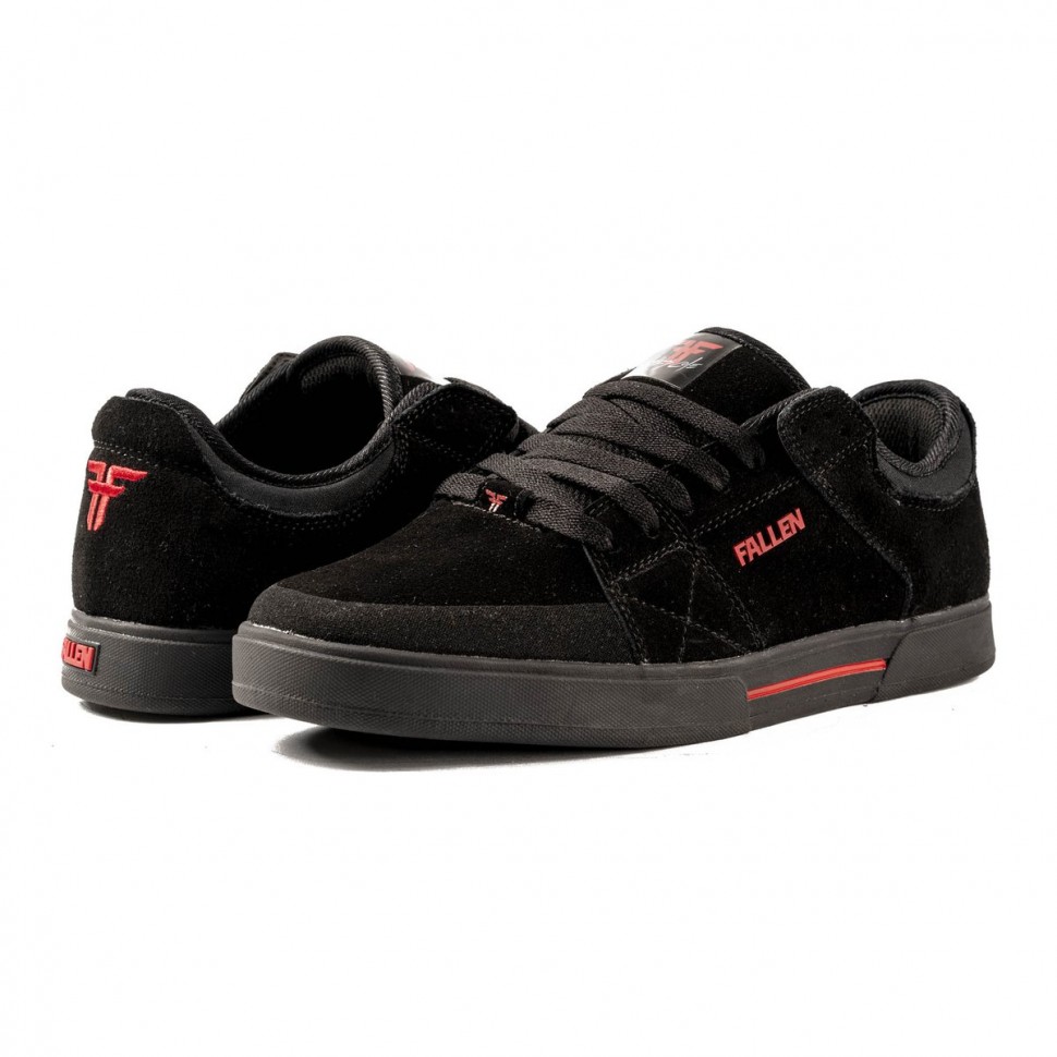 Кеды FALLEN Trooper Chris Cole Black/Black/Red 2020 фото 2