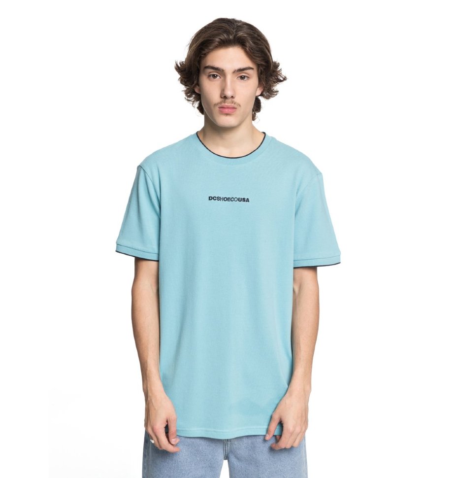 фото Футболка мужская dc shoes lakebay tee m marine blue