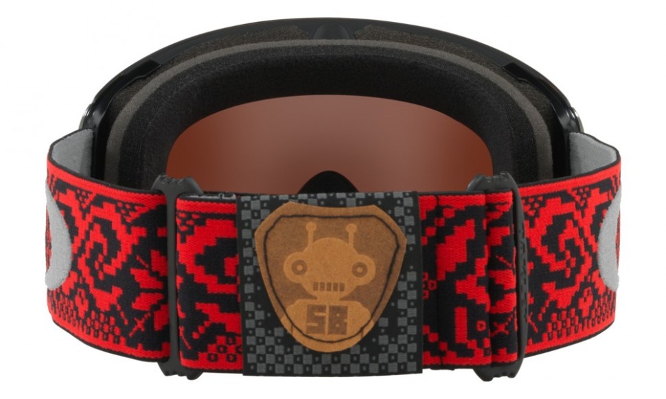 Маска горнолыжная OAKLEY FLight Deck Shred Bots Iron Rose/Prizm Black Iridium фото 3