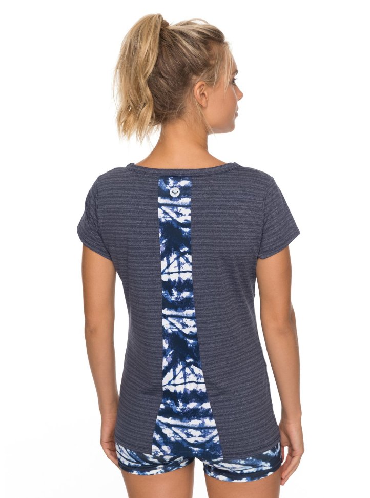 Футболка женская ROXY Easy Game Tee J Dress Blues Geometric Feeling фото 3