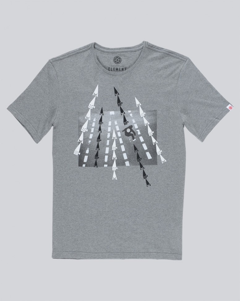 Футболка мужская ELEMENT Nassim Ss Grey Heather