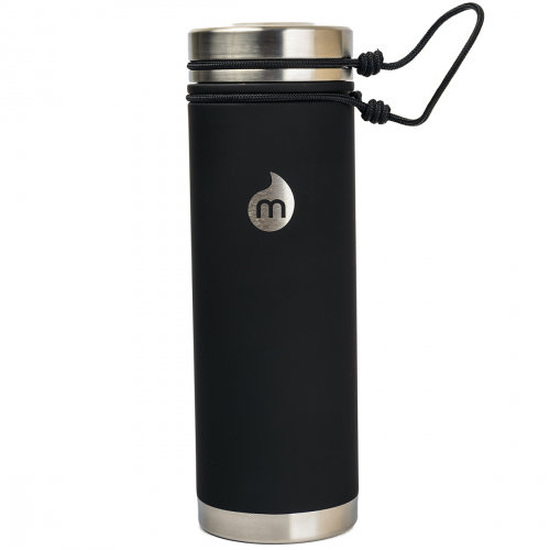 Термобутылка для воды MIZU Mizu V7 A/S St Black Le W/ Sst Lid & Rope Leash