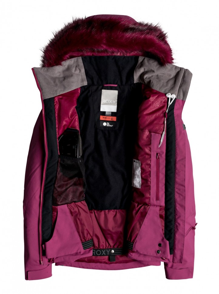 Куртка для сноуборда женская ROXY Down T Line Jk J Beet Red фото 3
