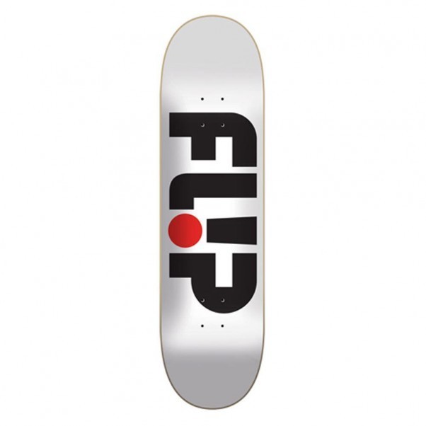 фото Дека для скейтборда flip odyssey logo white 8.13"