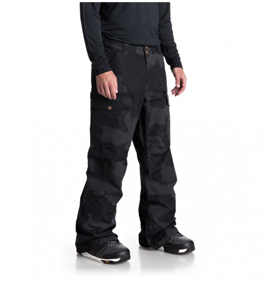Штаны для сноуборда мужские DC SHOES Code Se Pnt M Black Dcu Reflective Camo Men фото 3