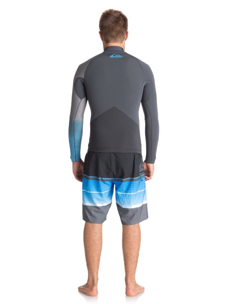Гидрофуфайка мужская QUIKSILVER 2M Hl+ J Graphite/ Gun Metal/ Sea Blue фото 2
