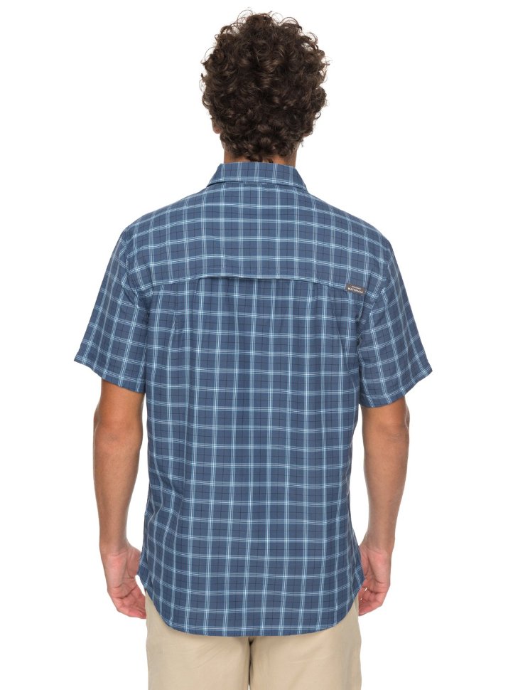 Рубашка мужская QUIKSILVER Wakeplaid2 M Dark Denim Wake Plaid фото 3