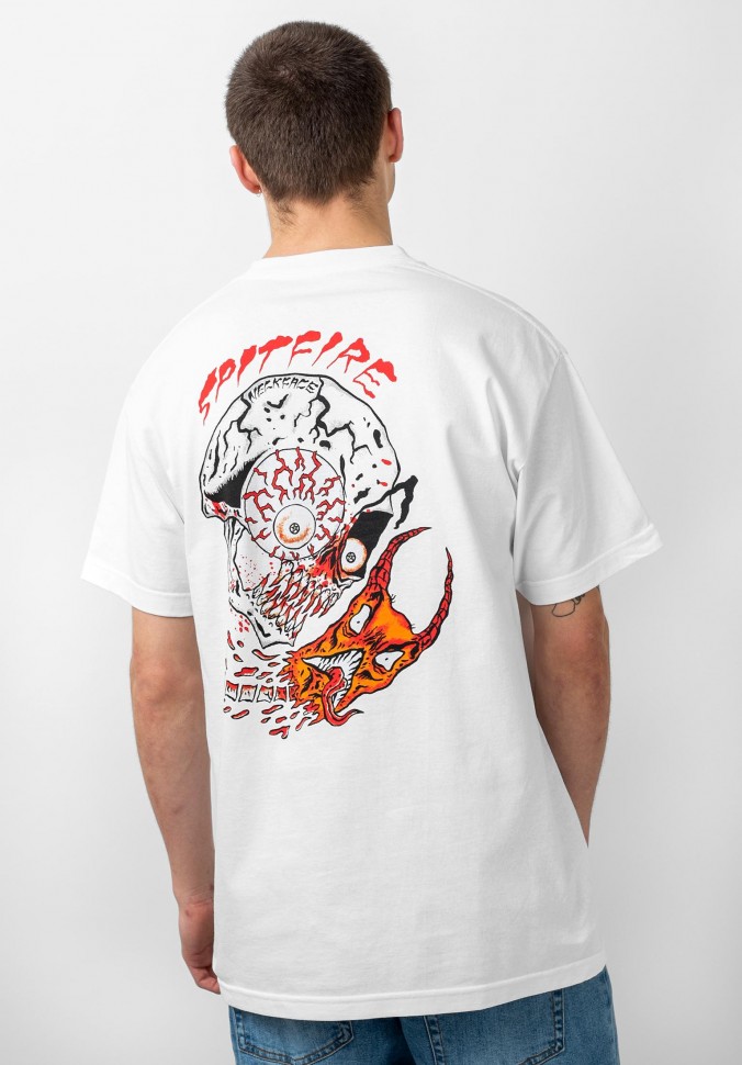Футболка SPITFIRE S/S Broke Off Neckface White 2020 фото 2