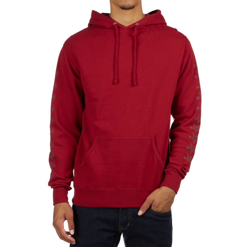 Худи мужское  Independent x Thrasher Pentagram Cross Pullover Hooded Garnet фото 2