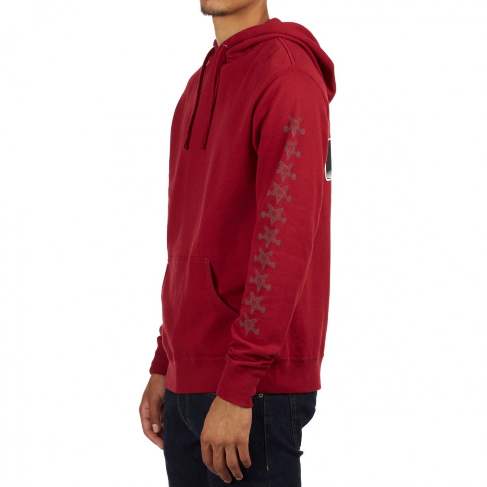 Худи мужское  Independent x Thrasher Pentagram Cross Pullover Hooded Garnet фото 4