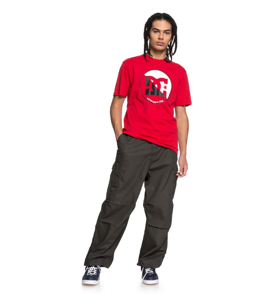 Футболка мужская DC SHOES Up Shore S M Tango Red фото 2