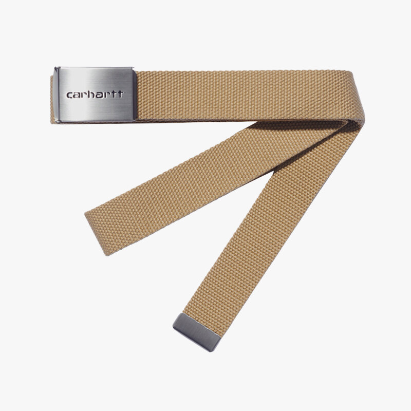 фото Ремень carhartt wip clip belt chrome dusty h brown 2022