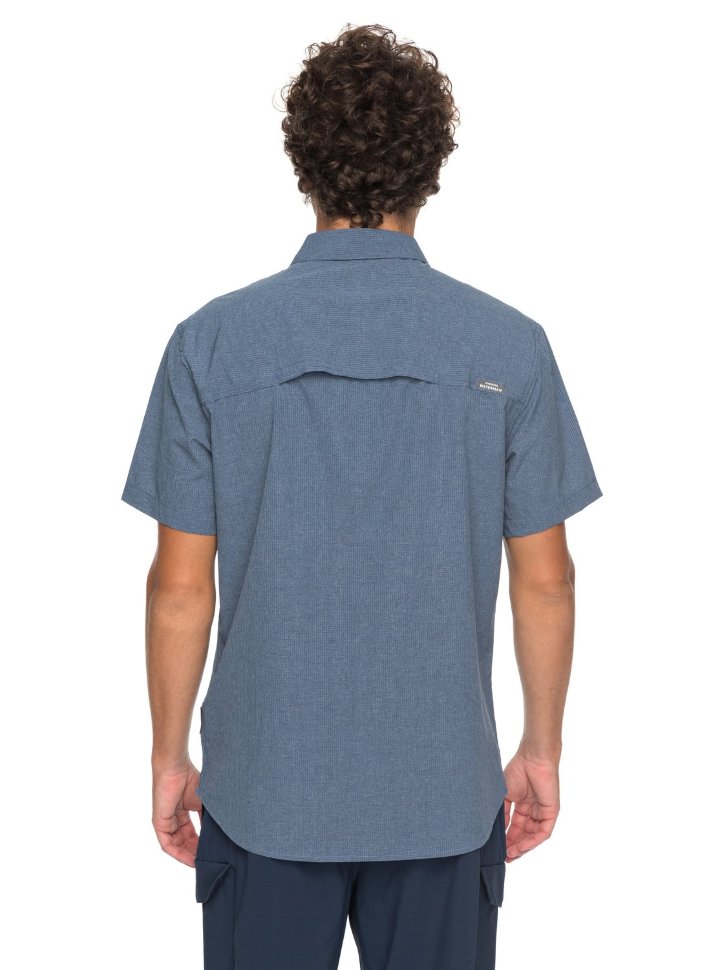 Рубашка мужская QUIKSILVER Techshirt M Dark Denim Heather фото 3