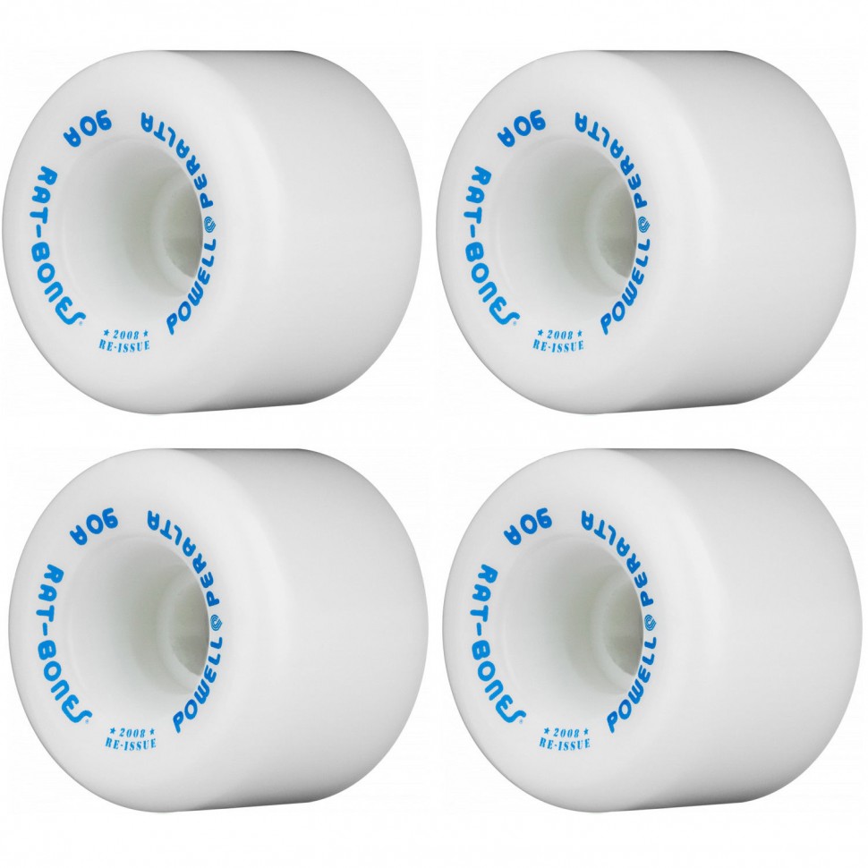 Колеса для скейтборда POWELL PERALTA Rat Bones White 60мм 90A