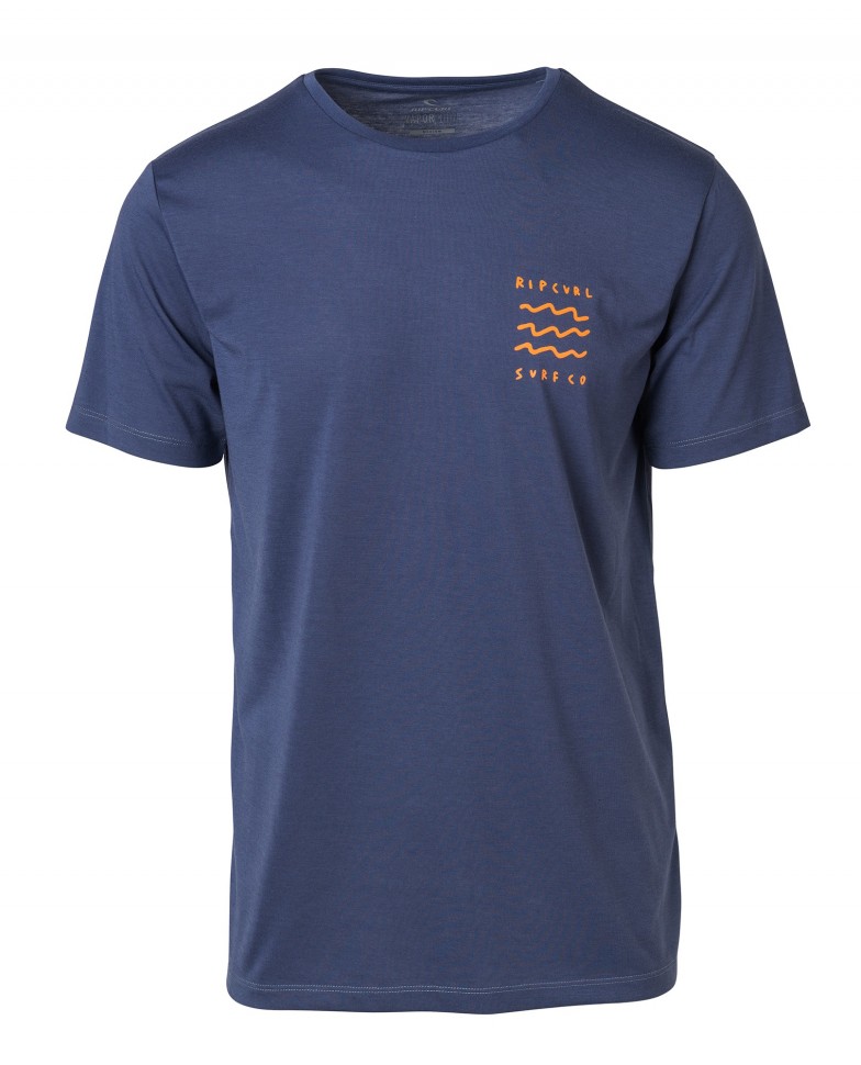 Футболка RIP CURL Funicon Chest Tee Blue Indigo