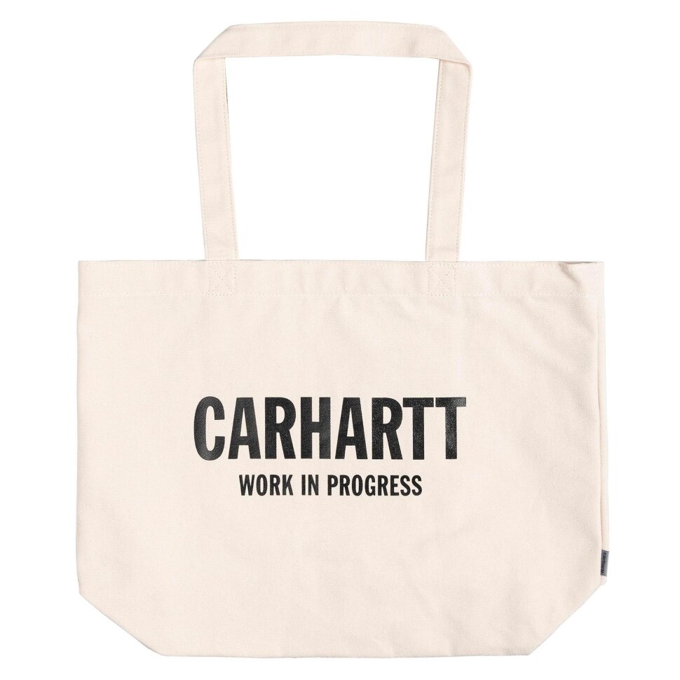 фото Сумка carhartt wip wavy state tote ecru / black 2021