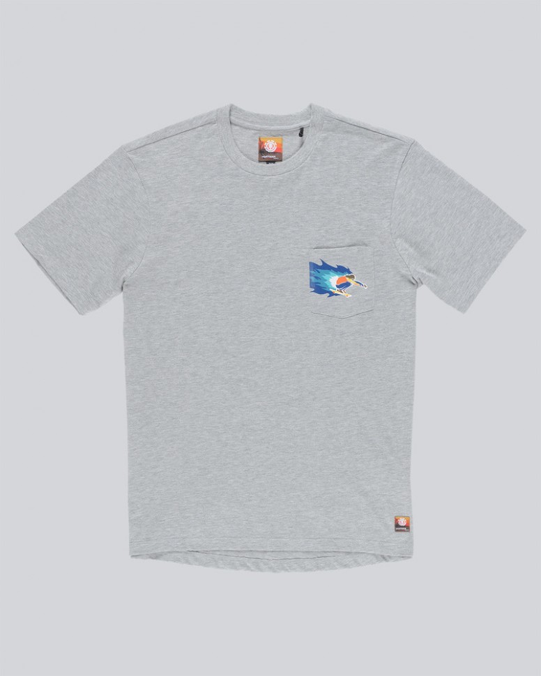 Футболка мужская ELEMENT Hoffman Pkt Ss Grey Heather