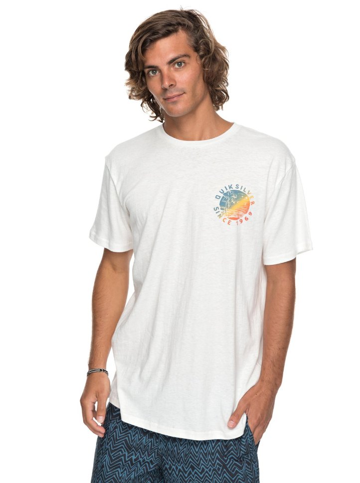 Футболка мужская QUIKSILVER Rockyrights M Snow White