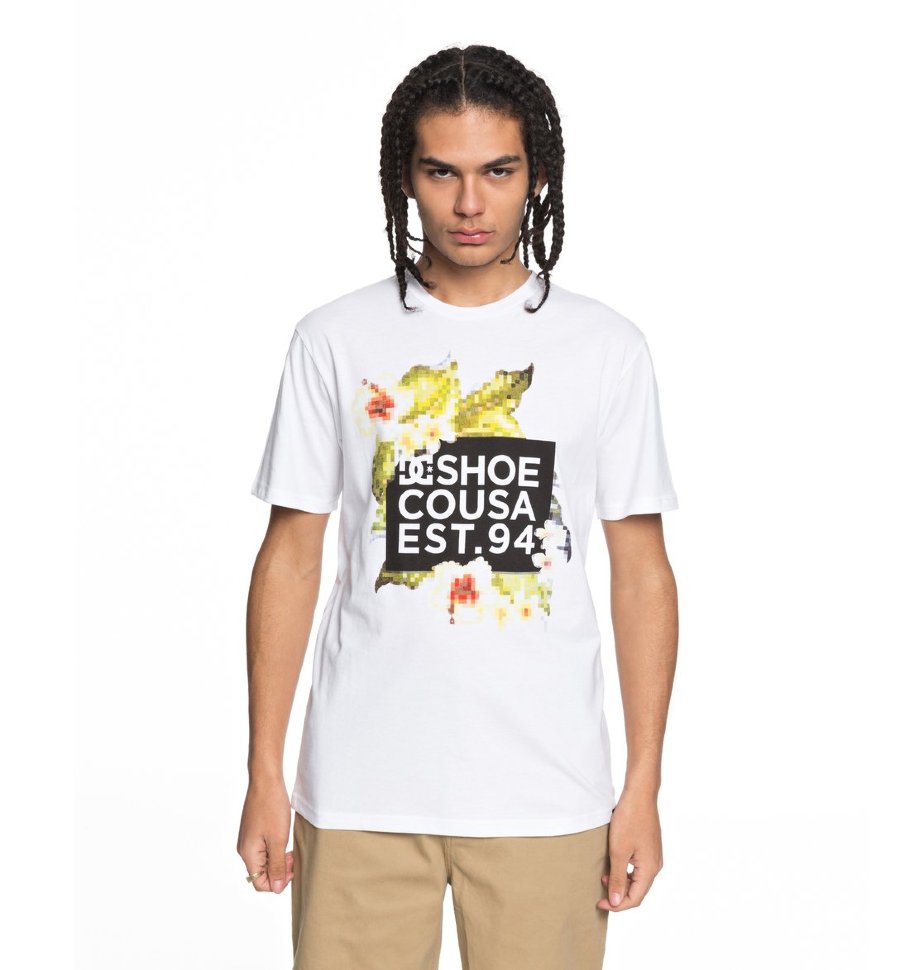 Футболка мужская DC SHOES Hiby Boxy Ss M Snow White