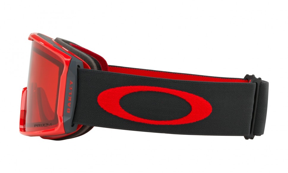Маска горнолыжная OAKLEY Line Miner Red Forged Iron/Prizm Rose фото 4