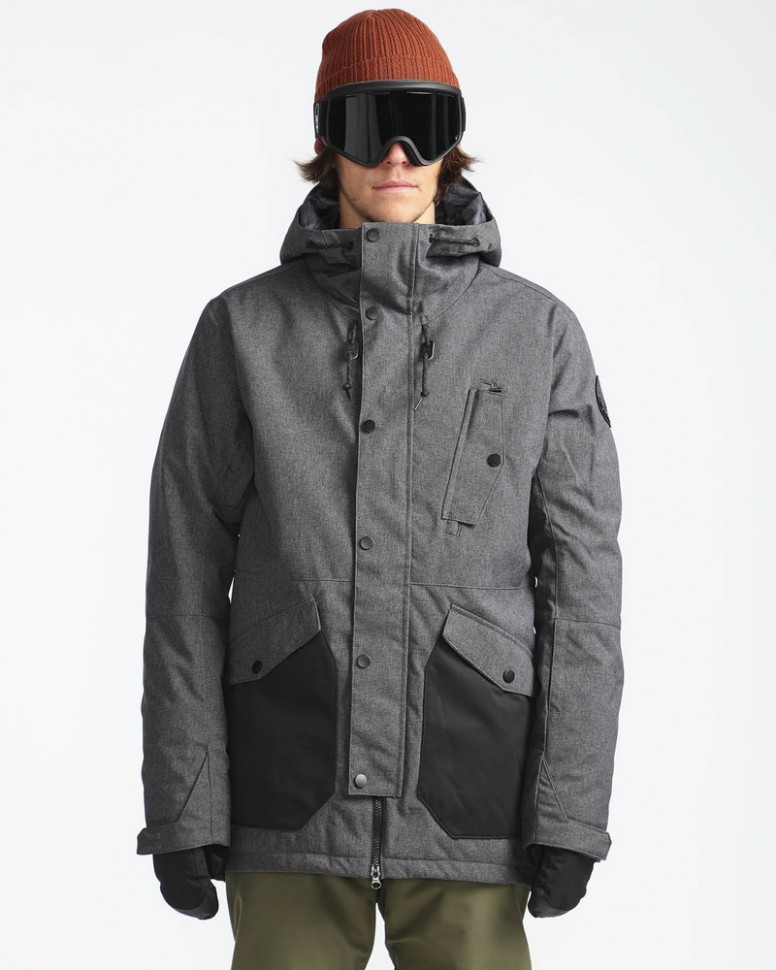 Куртка для сноуборда мужская BILLABONG Adversary Asphalt Heather