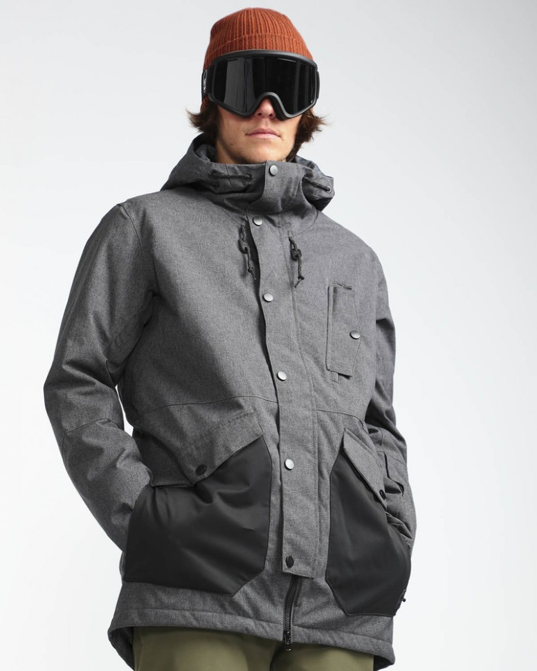 Куртка для сноуборда мужская BILLABONG Adversary Asphalt Heather фото 2