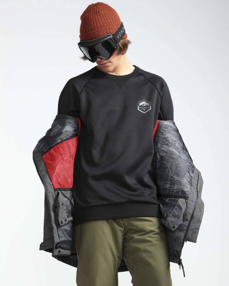 Куртка для сноуборда мужская BILLABONG Adversary Asphalt Heather фото 4