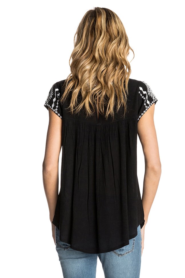 Топ RIP CURL Talow Beach Shirt Black фото 2