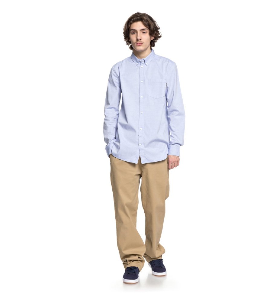 Рубашка мужская DC SHOES Classic Oxford M Light Blue фото 2