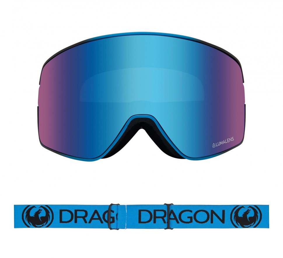Маска горнолыжная DRAGON Nfx2 Blueberry/Ll Blue Ion + Ll Amber фото 2