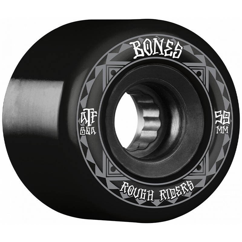 фото Колеса для скейтборда bones rough rider runners black 59mm 80a 2022