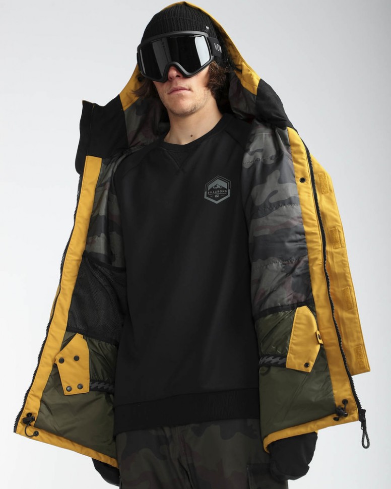 Куртка для сноуборда мужская BILLABONG Adversary Harvest Gold фото 6