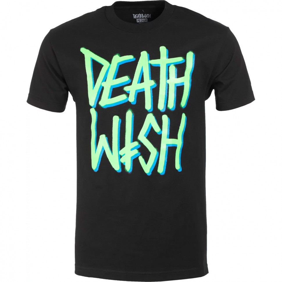 Футболка DEATHWISH Deathstack Blk/Grn Tee Black/Green