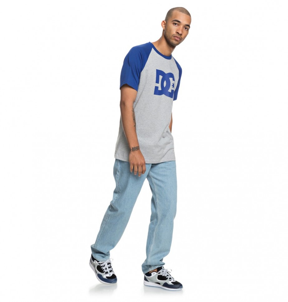 Футболка DC SHOES Star Ss Raglan M Sodalite Blue/Grey Heather фото 3