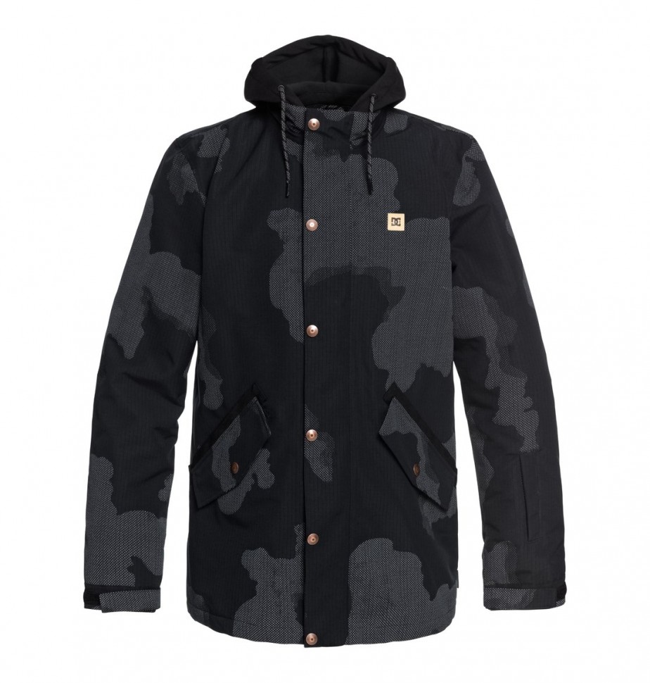 Куртка для сноуборда мужская DC SHOES Union Se Jkt M Black Dcu Reflective Camo Men