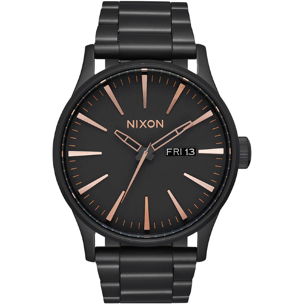 Часы NIXON Sentry Ss A/S Black/Rose Gold