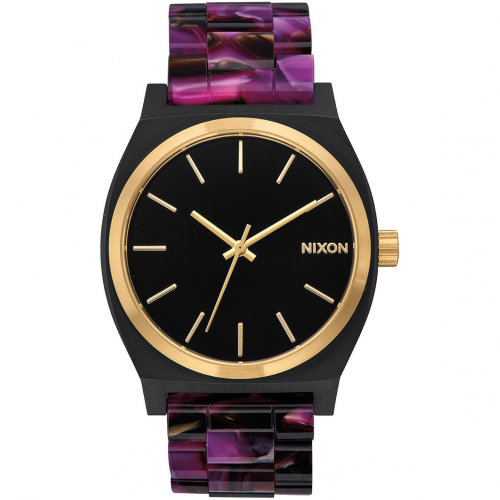 Часы NIXON Time Teller Acetate A/S Multi/Black/Gold