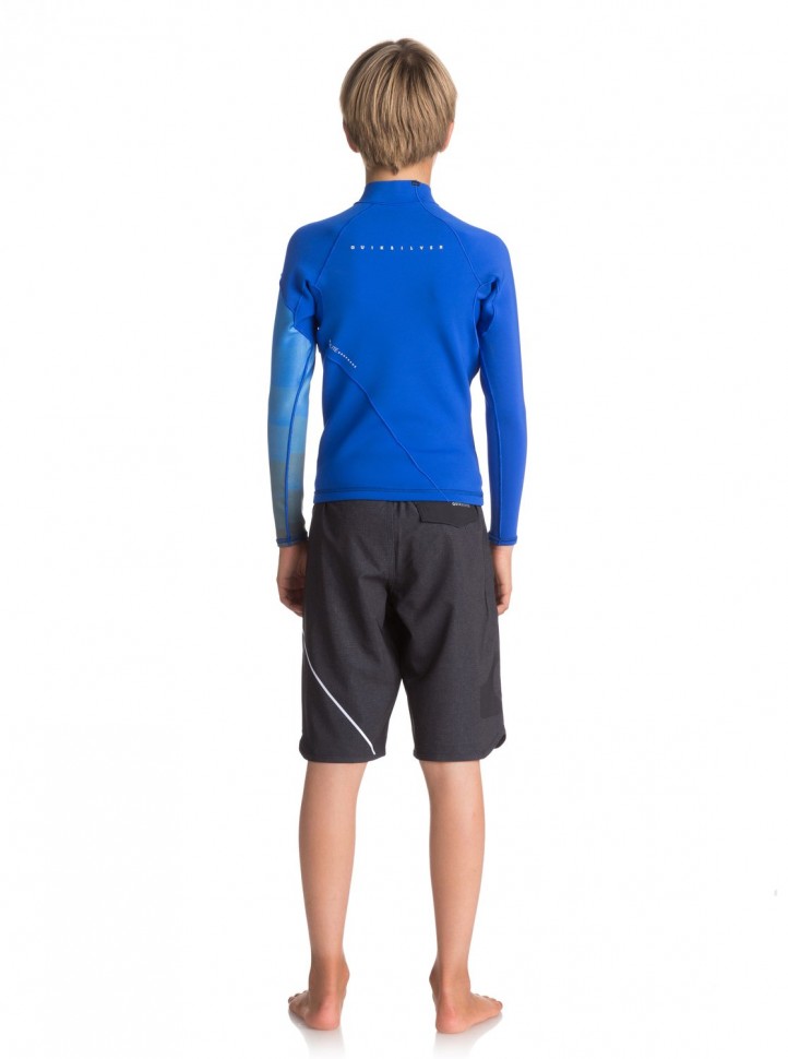 Гидрофуфайка для мальчиков-подростков QUIKSILVER B1M Syn Ls Nw Hv Royal/ Gun Metal/ White фото 2