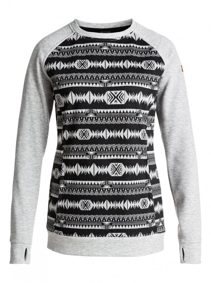 Джемпер ROXY Resin Overhead J True Black_Indie Stripes Jacqu