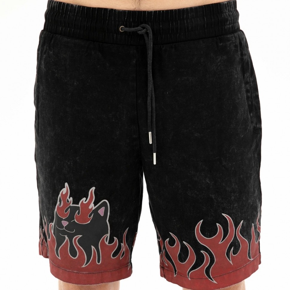 Шорты RIPNDIP Bliss Washed Shorts Grey Mineral Wash 2020 фото 2