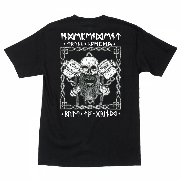 Футболка INDEPENDENT Haslam Norseman Regular S/S T-Shirt Black, фото 1