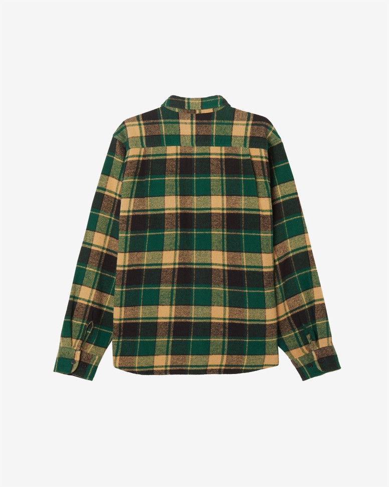 Рубашка OBEY Hardwork Leon Woven FW25 Rain Forest Multi фото 2
