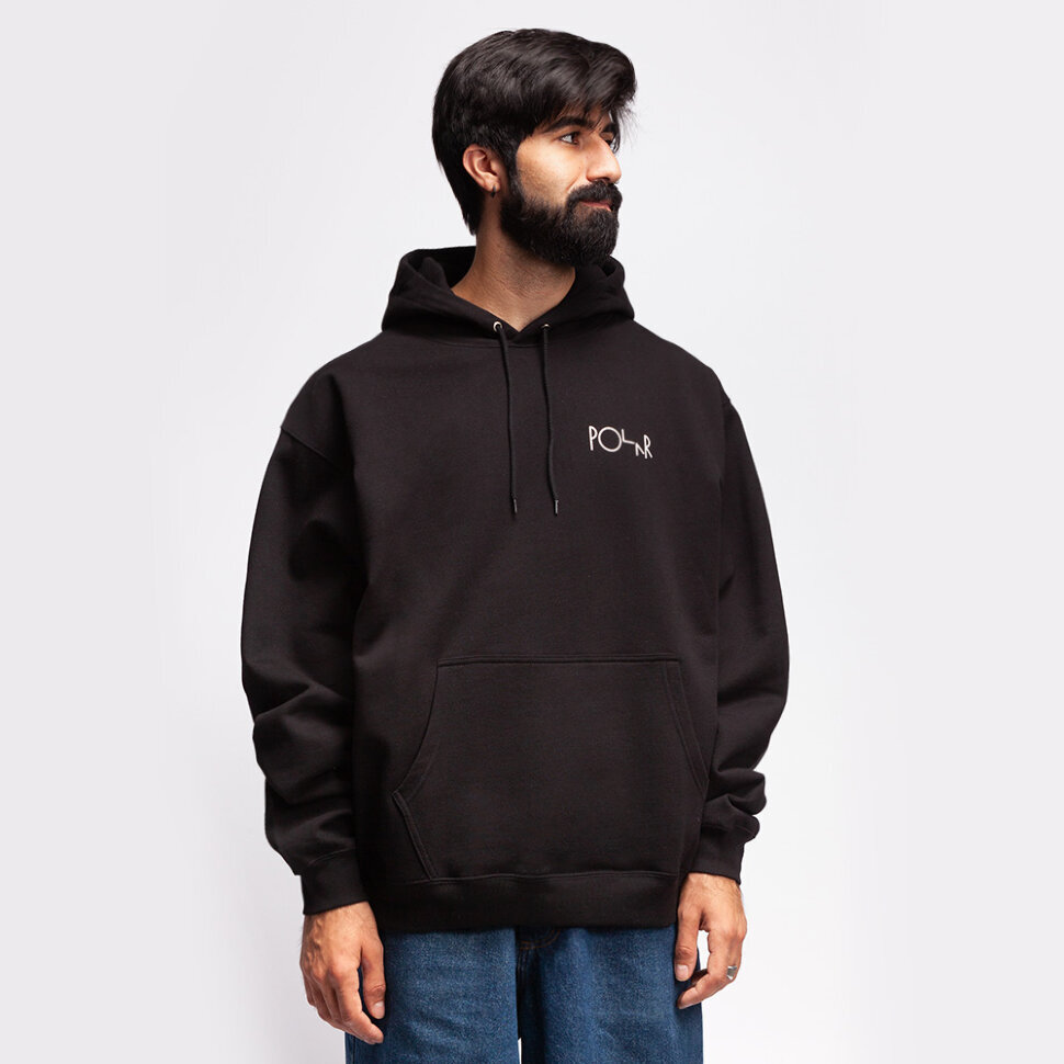 фото Толстовка с капюшоном polar skate co. default hoodie black 2022