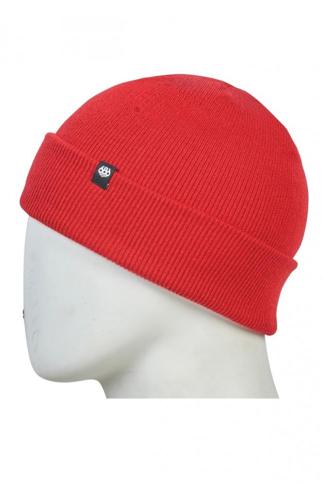 фото Шапка 686 standard roll up beanie red