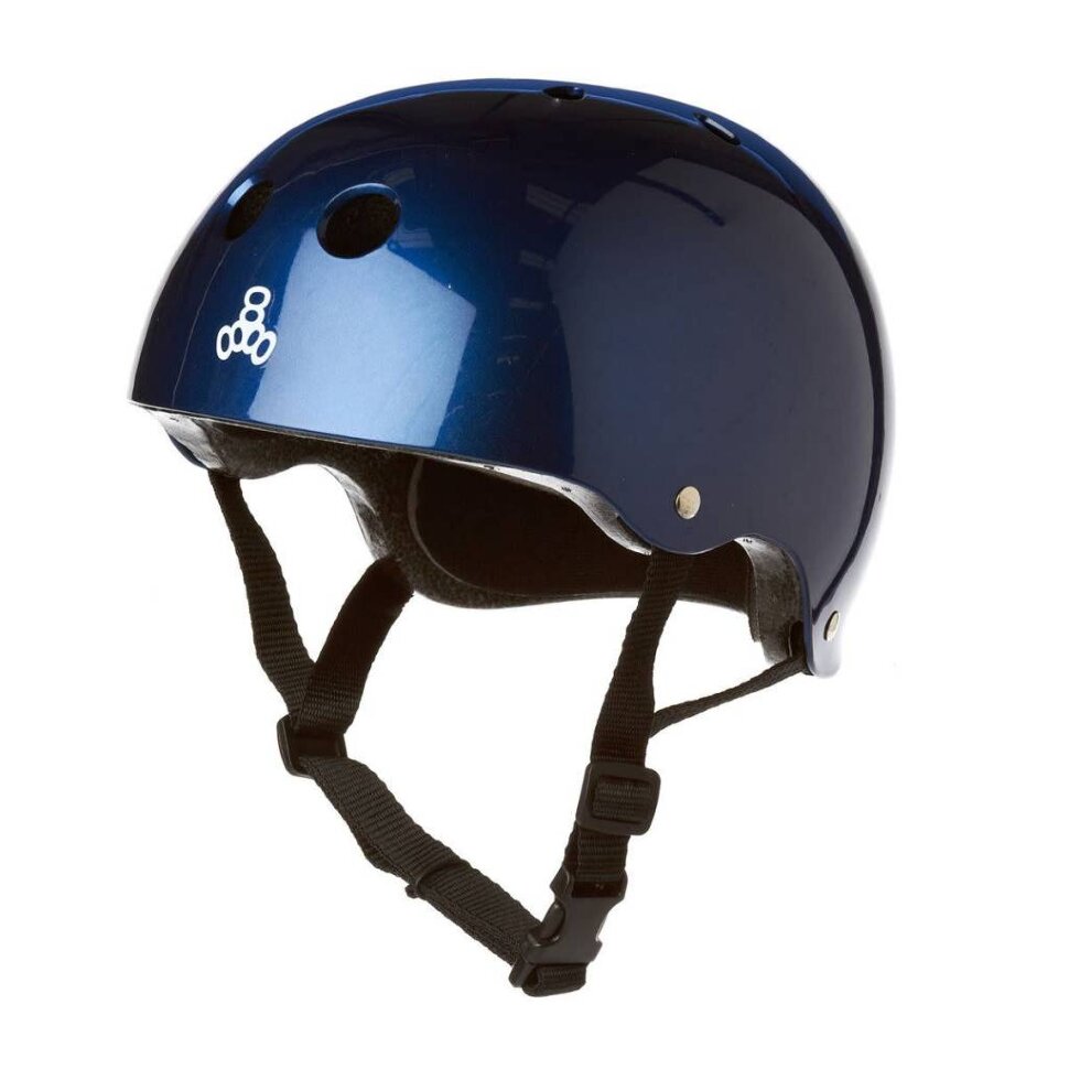 фото Шлем скейтбордический triple 8 standard helmet blue metallic 2022